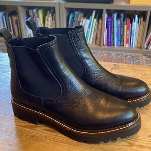 Caslon water resistant chelsea boots, black